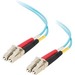 C2G Fiber Optic Duplex Network Cable - 32.81 ft Fiber Optic Network Cable for Network Device - First End: 2 x LC Network - Male - Second End: 2 x LC Network - Male - 10 Gbit/s - Black