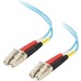C2G Fiber Optic Duplex Network Cable - 9.84 ft Fiber Optic Network Cable for Network Device - First End: 2 x LC Network - Second End: 2 x LC Network - 10 Gbit/s - Gray