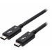 Kensington Thunderbolt 3 Audio/Video Cable - 2.30 ft Thunderbolt 3 A/V Cable for Dock, MAC, Notebook, Smartphone, Docking Station - First End: 1 x 24-pin USB 3.2 (Gen 2) Type C Thunderbolt 3 - Male - Second End: 1 x 24-pin USB 3.2 (Gen 2) Type C Thunderbo