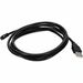 AddOn 6ft Mini USB 2.0 (A) Male to Mini USB 2.0 (B) Right-Angle Male Black Cable - 6 ft USB Data Transfer Cable for Notebook, PC, USB Charger - First End: 1 x USB 2.0 Type A - Male - Second End: 1 x USB 2.0 Type B - Male - Black - 1