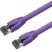 Axiom 7FT CAT8 2000mhz S/FTP Shielded Patch Cable Snagless Boot (Purple) - 7 ft Category 8 Network Cable for Network Device - First End: RJ-45 Network - Male - Second End: RJ-45 Network - Male - 40 Gbit/s - Patch Cable - Shielding - Gold, Nickel Plated Co
