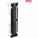 TRENDnet 12-Port Cat6 Unshielded Patch Panel, TC-P12C6V, Wall Mount, Included 89D Bracket, Vertical or Horizontal Installation, Compatible w/ Cat5e & Cat6 RJ45 Cabling, 110 IDC Type Terminal Blocks - 12-Port Cat6 Unshielded Wall Mount Patch Panel