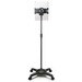 Aidata Universal Tablet Mobile Stand with Locking Casters, Black - Up to 13" Screen Support - 62" Height x 21" Width - Floor - Black