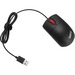 Lenovo - Open Source Optical 3-Button Travel Wheel Mouse - Optical - Cable - Black - USB - 800 dpi - Scroll Wheel - 3 Button(s) - Symmetrical