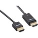 ENET HDMI to HDMI Slim 36G W/Redmere Chip 3FT Cable - 3 ft HDMI A/V Cable for Audio/Video Device - First End: 1 x HDMI Digital Audio/Video - Male - Second End: 1 x HDMI Digital Audio/Video - Male - Black
