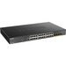 D-Link 28-Port 10-Gigabit Smart Managed PoE Switch - 28 Ports - Manageable - 3 Layer Supported - Modular - 39.10 W Power Consumption - 370 W PoE Budget - Twisted Pair, Optical Fiber - PoE Ports - Lifetime Limited Warranty