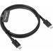 Targus 0.8M USB-C Male to USB-C Male Thunderbolt 3 40Gbps Cable - 2.62 ft Thunderbolt 3 Data Transfer Cable for Docking Station, Peripheral Device, Tablet, Notebook - First End: 1 x USB Type C - Male - Second End: 1 x USB Type C - Male - 40 Gbit/s - Black
