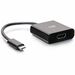 C2G USB C to HDMI Adapter - Video Adapter - 1 x Type C Male USB - 1 x HDMI Female Digital Audio/Video - 3840 x 2160 Supported - Black