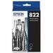 Epson T822 Original Standard Yield Inkjet Ink Cartridge - Black - 1 Each - Inkjet - Standard Yield