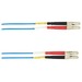 Black Box Colored Fiber OM1 62.5/125 Multimode Fiber Optic Patch Cable - LSZH - 9.84 ft Fiber Optic Network Cable for Network Device - First End: 2 x LC Network - Male - Second End: 2 x LC Network - Male - 10 Gbit/s - Patch Cable - LSZH, LSOH - 62.5/125 &