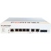 Fortinet FortiGate Rugged FGR-60F Network Security/Firewall Appliance - 6 Port - 10/100/1000Base-T, 1000Base-X - Gigabit Ethernet - AES (256-bit), SHA-256 - 100 VPN - 6 x RJ-45 - 2 Total Expansion Slots - Desktop, DIN Rail Mountable, Wall Mountable