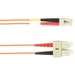 Black Box Fiber Optic Duplex Patch Network Cable - 98.40 ft Fiber Optic Network Cable for Network Device - First End: 2 x SC Network - Male - Second End: 2 x LC Network - Male - 10 Gbit/s - Patch Cable - LSZH - 62.5/125 µm - Orange - TAA Compliant