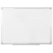 MasterVision Porcelain Magnetic Dry Erase Board - 96" (8 ft) Width x 48" (4 ft) Height - White Ceramic Steel Surface - Aluminum Frame - Rectangle - Horizontal/Vertical - 1 Each - TAA Compliant