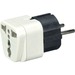 Black Box Power Plug - 1 x 2P Plug - 1 x 3P Receptacle - 120 V AC, 230 V AC - TAA Compliant
