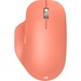 Microsoft Bluetooth Ergonomic Mouse - Wireless - Bluetooth - 2.40 GHz - Peach - Scroll Wheel - 5 Button(s) - 3 Programmable Button(s) - Right-handed Only