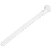 StarTech.com 5"(12cm) Reusable Cable Ties, 1-1/8"(30mm) Dia. 50lb(22Kg) Tensile Strength, Nylon, In/Outdoor, UL Listed, 100 Pack, White - Reusable cable ties for 1.18in/30mm bundle diameter - Adjustable small resealable nylon/plastic zip wraps for electri