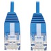 Eaton Tripp Lite Series Cat6a 10G Molded Ultra-Slim UTP Ethernet Cable (RJ45 M/M), Blue, 10 ft. (3.05 m) - 10 ft Category 6a Network Cable for Network Device, Server, Switch, Router, Printer, Computer, Photocopier, Modem - First End: 1 x RJ-45 Network - M