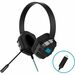 Gumdrop DropTech USB B2 Headset with Volume Adjuster and Microphone - Stereo - USB - Wired - 32 Ohm - 20 Hz - 20 kHz - Over-the-head - Binaural - 4 ft Cable - Uni-directional Microphone - Black