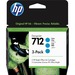 HP 712 Original Ink Cartridge - Cyan - Inkjet - 3 / Pack