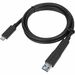 Targus 1M USB-C Male to USB-C Male Cable with USB-A Tether - 3.28 ft USB/USB-C Data Transfer Cable for Docking Station, Notebook - First End: 1 x USB Type C - Male - Second End: 1 x USB Type C - Male, 1 x USB Type A - Male - 5 Gbit/s - Black