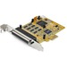 StarTech.com 8-Port PCI Express RS232 Serial Adapter Card - PCIe to Serial DB9 RS232 Controller Card - 16C1050 UART - 15kV ESD - Win/Linux - 8-port PCI Express RS232 serial adapter card 16C1050 UART 15kV ESD/Systembase SB16C1058PCI - Bi-directional speed 