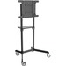 Tripp Lite Mobile TV Floor Stand Cart Rotating Portrait / Landscape for 37-70in Flat Screen Displays - 165 lb Capacity - 4 Casters - 4" Caster Size - Steel, Metal - 36.2 ft Width x 27.6" Depth x 64.2" Height - Black