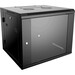 4XEM 12U 24" Deep Wall Mount Server Rack - For Server, LAN Switch, Patch Panel - 12U Rack Height x 19" Rack Width x 18.11" Rack Depth - Wall Mountable - Black - SPCC, Tempered Glass, Steel - 99.21 lb Maximum Weight Capacity