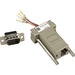 Black Box Modular Adapter Kit - DB9 Male to RJ45 Female, 8-Wire - 1 x RJ-45 Network Female - 1 x 9-pin DB-9 Serial Male - Gray