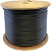 AddOn 1000ft Non-Terminated Black OM3 Duplex Riser Fiber Riser-Rated Patch Cable - 1000 ft Fiber Optic Network Cable for Transceiver, Network Device - First End: Bare Wire - Second End: Bare Wire - 10 Gbit/s - Patch Cable - OFNR - Black - 1