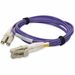 AddOn Fiber Optic Duplex Patch Network Cable - 32.81 ft Fiber Optic Network Cable for Network Device - First End: 2 x LC Network - Male - Second End: 2 x LC Network - Male - 10 Gbit/s - Patch Cable - OFNR, Riser - 62.5/125 µm - Purple - 1.0