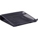 Lorell Mesh Laptop Stand - 3.5" Height x 13" Width x 11.5" Depth - Desktop - Steel, Metal - Black