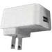 Draper USB Charger - 1 Pack - 120 V AC Input - 5 V DC/2 A Output - White