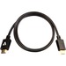 V7 Black Video Cable Pro HDMI Male to HDMI Male 1m 3.3ft - 3.28 ft HDMI A/V Cable for Audio/Video Device, PC, Monitor, HDTV, Projector - First End: HDMI 2.1 Digital Audio/Video - Male - Second End: HDMI 2.1 Digital Audio/Video - Male - 48 Gbit/s - 30 AWG 