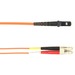 Black Box Fiber Optic Duplex Patch Network Cable - 23 ft Fiber Optic Network Cable for Network Device - First End: 2 x LC Network - Male - Second End: 2 x MT-RJ Network - Male - 10 Gbit/s - Patch Cable - LSZH - 62.5/125 µm - Orange - TAA Compliant