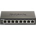 D-Link DGS-1100-08V2 Ethernet Switch - 8 Ports - Manageable - 2 Layer Supported - 4.94 W Power Consumption - Twisted Pair - Desktop - Lifetime Limited Warranty