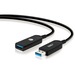 SIIG USB 3.0 AOC Male to Female Active Cable - 50M - Delivers SuperSpeed USB Data Rates up to 5Gbps