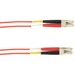 Black Box Fiber Optic Duplex Patch Network Cable - Fiber Optic Network Cable - First End: 2 x LC Network - Male - Second End: 2 x LC Network - Male - Patch Cable - Red
