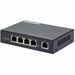 Intellinet 4-Port Gigabit Ultra PoE Extender, Adds up to 100 m (328 ft.) to PoE Range, 90 W PoE Power Budget, Four PSE Ports with up to 30 W Output, IEEE 802.3bt/at/af Compliant, Metal Housing - 5 x Network (RJ-45) - 656.17 ft Extended Range - Metal - Bla