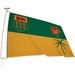 L'tendard Province Flag - Canada - Saskatchewan - 72" (1828.80 mm) x 36" (914.40 mm) - Nylon