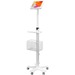 CTA Digital Medical Mobile Floor Stand with VESA Plate and Paragon Enclosure - Up to 11" Screen Support - 53.9" Height x 18.7" Width x 18.4" Depth - Floor - Metal, Steel