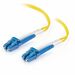 C2G 3m LC-LC 9/125 OS2 Duplex Single-Mode PVC Fiber Optic Cable - Yellow - 9.84 ft Fiber Optic Network Cable for Network Device - First End: 2 x LC Network - Male - Second End: 2 x LC Network - Male - Patch Cable - OFNR, Riser - 9/125 µm - Yellow