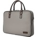 bugatti Carrying Case (Briefcase) for 14" Notebook - Gray - Vegan Leather Body - Handle, Trolley Strap - 11" (279.40 mm) Height x 15.50" (393.70 mm) Width x 3" (76.20 mm) Depth - 1 Each