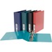 Offix 6447430164 Ring Binder - 2" (50.80 mm) Binder Capacity - Letter - 8 1/2" (215.90 mm) x 11" (279.40 mm) Sheet Size - Fastener: D-Ring - Pocket: 2, Internal - Polypropylene, Board - Blue - Recycled - PVC-free, Label Holder - 1 Each