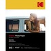 Kodak Inkjet Photo Paper - White - Letter - 8 1/2" x 11" - Glossy - 50 / Pack - Smear Proof, Smudge Proof