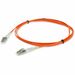 AddOn 3m LC (Male) to LC (Male) Orange OM3 Duplex Fiber OFNR (Riser-Rated) Patch Cable - 9.84 ft Fiber Optic Network Cable for Network Device - First End: 2 x LC Network - Male - Second End: 2 x LC Network - Male - 100 Gbit/s - Patch Cable - OFNR, Riser -
