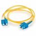 C2G 3.3ft (1m) SC-SC 9/125 OS2 Duplex Single-Mode PVC Fiber Optic Cable - Yellow - 3.28 ft Fiber Optic Network Cable for Network Device - First End: 2 x SC Network - Male - Second End: 2 x SC Network - Male - Riser, OFNR, Plenum - 9/125 µm - Yellow