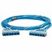 Panduit QuickNet Cat.6a Trunk Network Cable - 21 ft Category 6a Network Cable for Network Device, Rack, Patch Panel - First End: 1 x RJ-45 Cassette Network - Female - Second End: 1 x RJ-45 Cassette Network - Female - 10 Gbit/s - Trunk Cable - Riser - Blue
