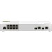 QNAP QSW-M2108-2C Ethernet Switch - 10 Ports - Manageable - 2 Layer Supported - Modular - 12.17 W Power Consumption - Optical Fiber, Twisted Pair - Desktop