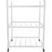 Champion Sports Carry-All Cart - 4 Casters - ABS Plastic - 44" Length x 24 ft Width x 61" Height - White - 1 Each