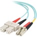 Legrand Fiber Optic Duplex Network Cable - 49.21 ft Fiber Optic Network Cable for Network Device - First End: 2 x SC Network - Male - Second End: 2 x LC Network - Male - 10 Gbit/s